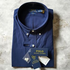 Polo Ralph Lauren Navy Stretch Button-Down Shirt Men’s XXL Slim Fit